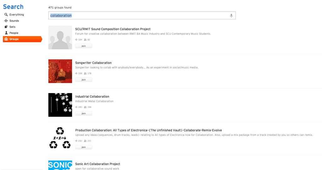Soundcloud garageband Group
