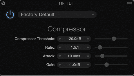 Garageband 10.0.3 compressor