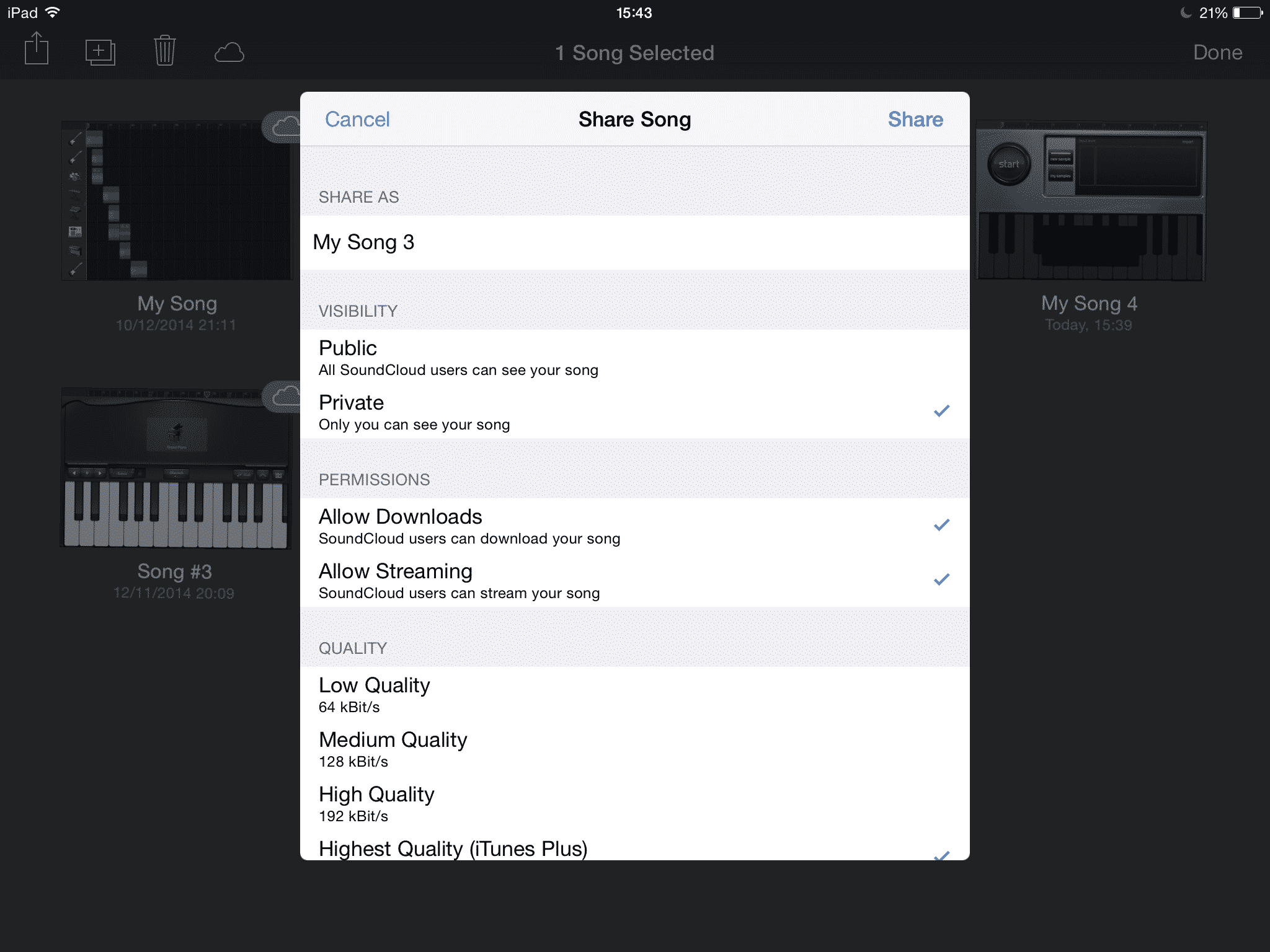 How To Share Your Garageband iOS Projects