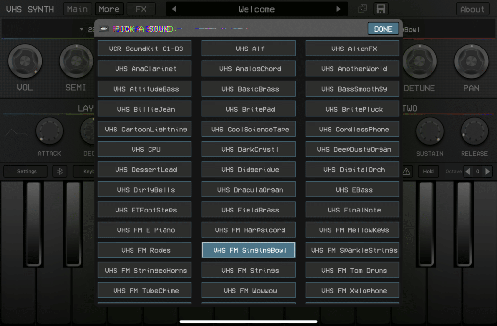 Audiokit VHS Synth