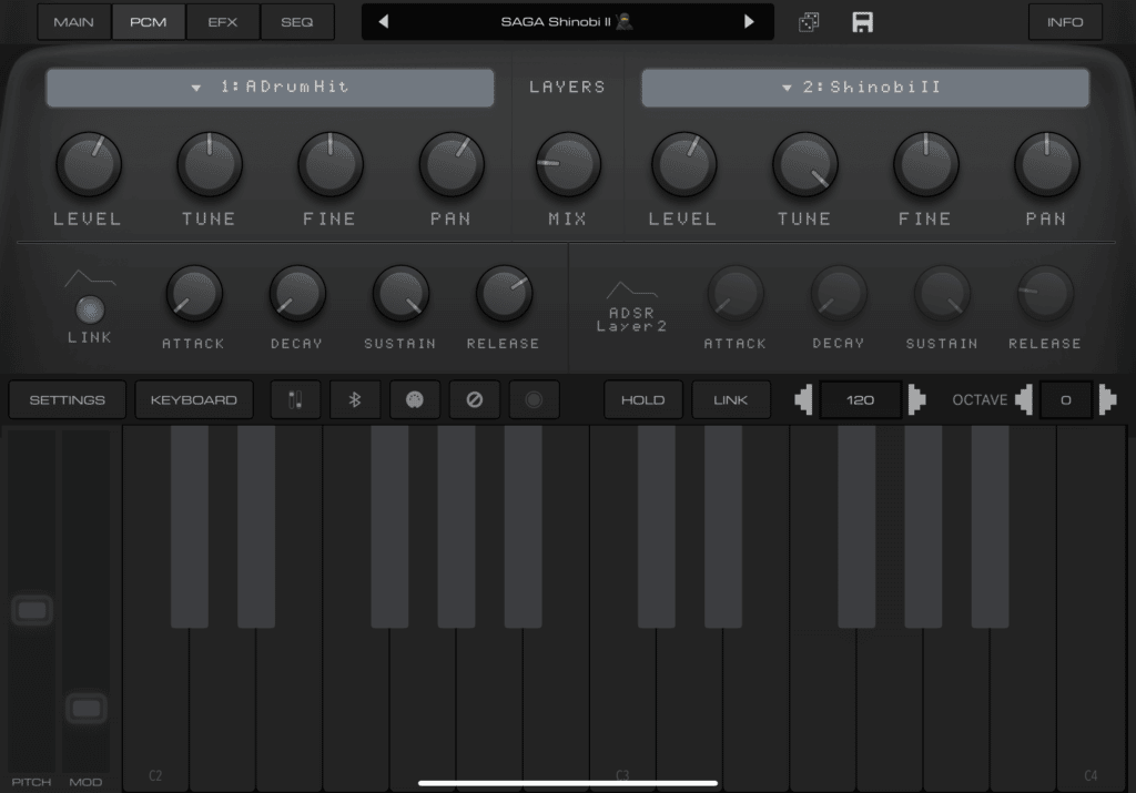 Audiokit Saga Synth PCM