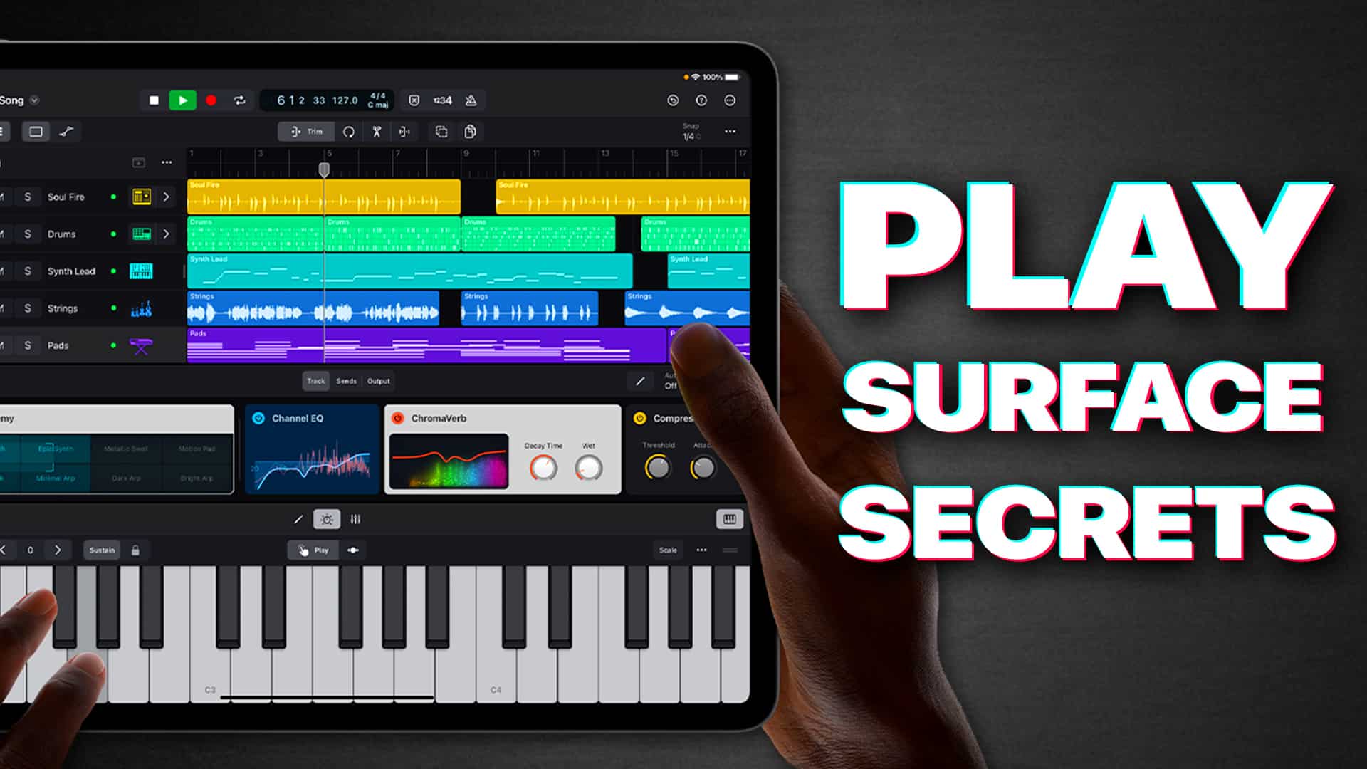 Logic pro for iPad Play surfaces