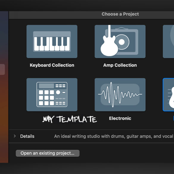 Garageband project template