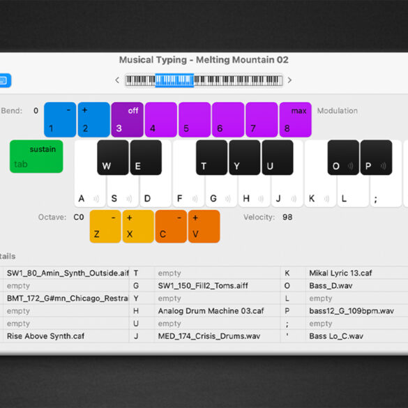 sample in garageBand