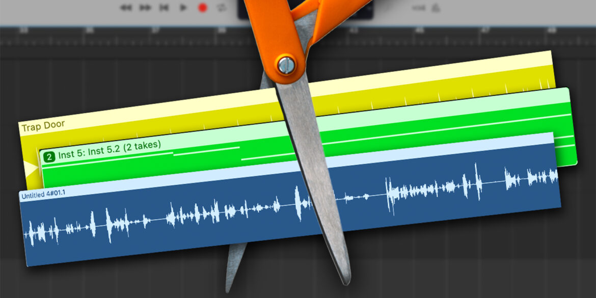 How to split a track in GarageBand 