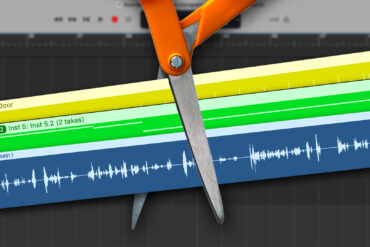 How to split a track in GarageBand 