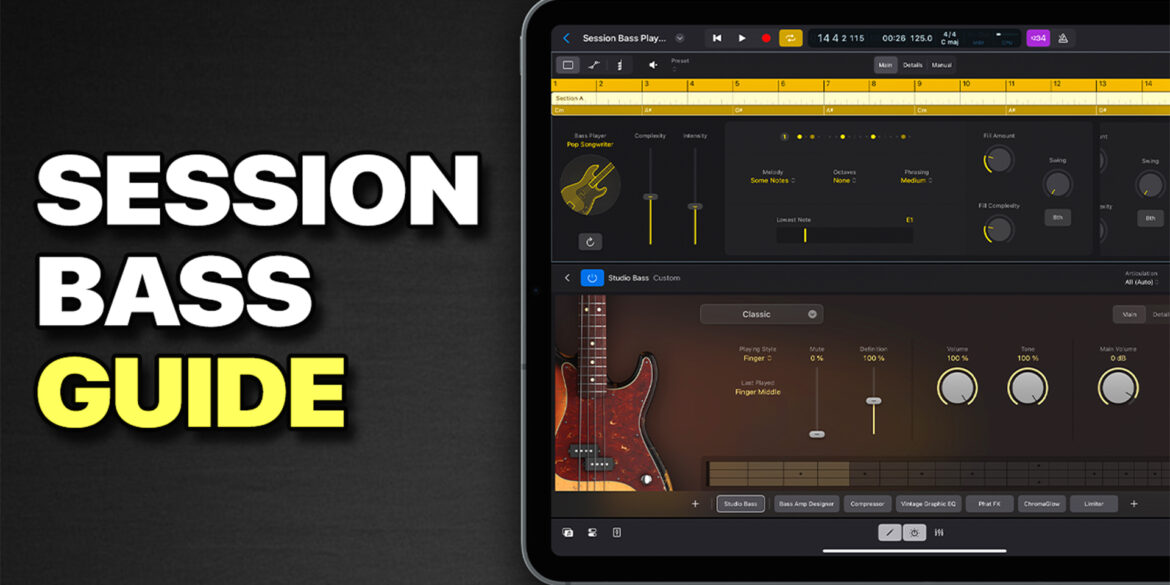 Logic Pro for iPad Session Bass Player