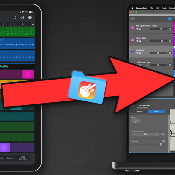 Share/Export your GarageBand project from iPad/iPhone to Mac