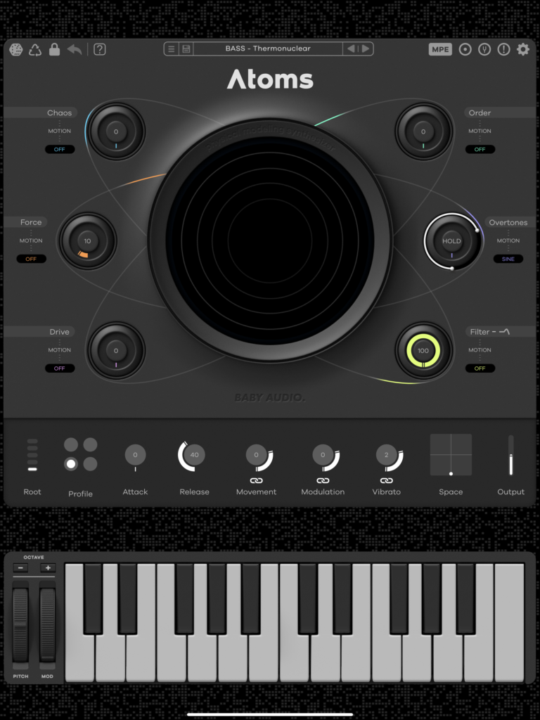 Baby Audio Atoms Synthesizer for iOS