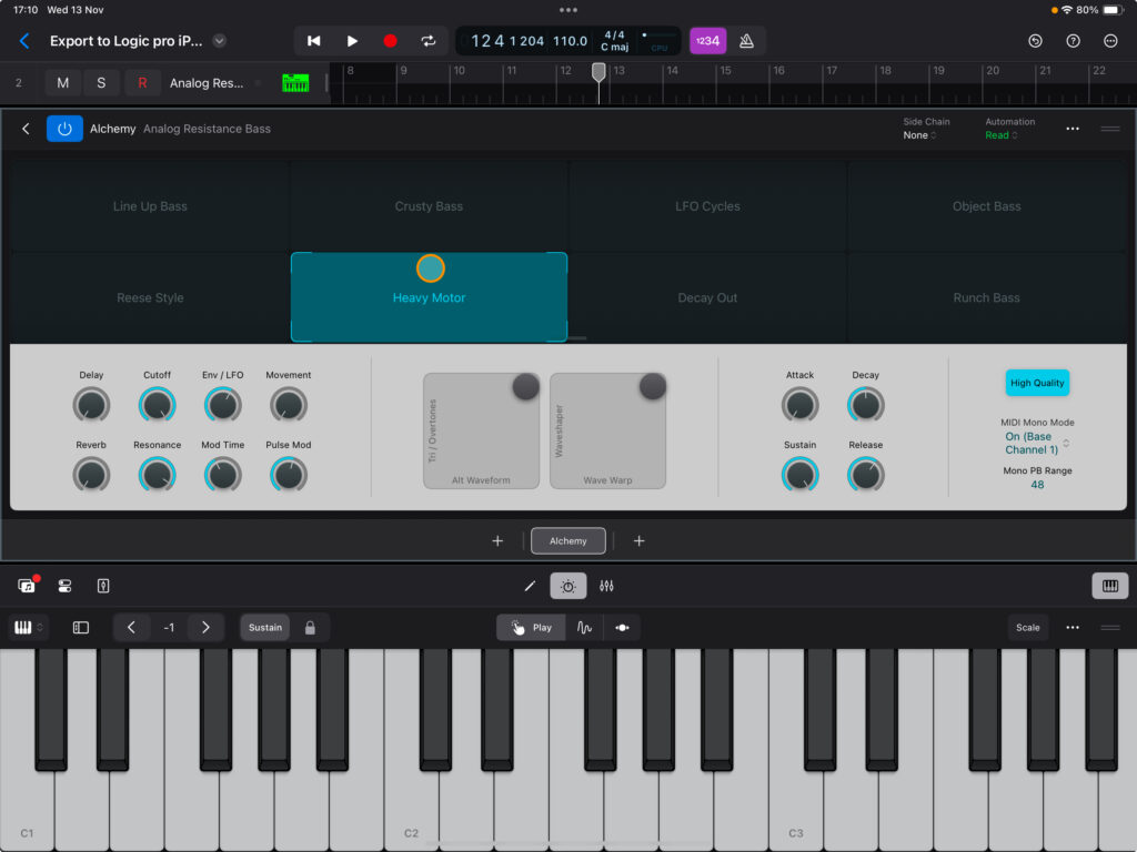 Logic Pro for iPad 2.1 Update 