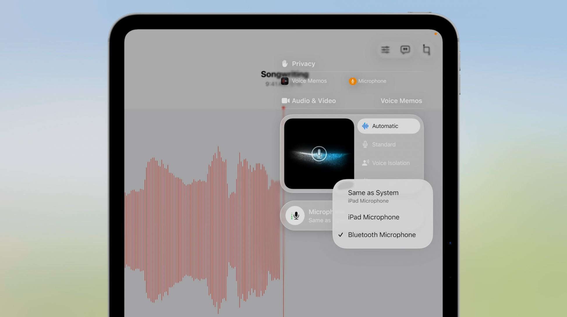 iPadOS 26 Audio