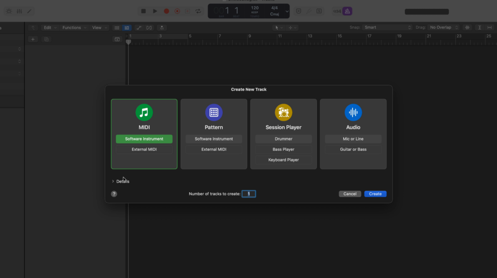 GarageBand to Logic Pro