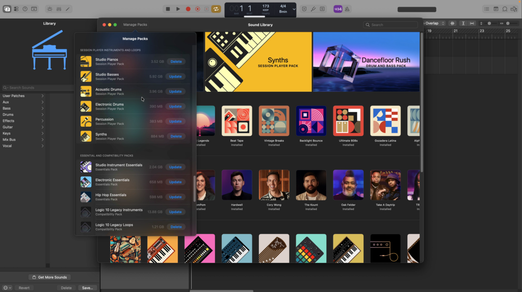 GarageBand to Logic Pro