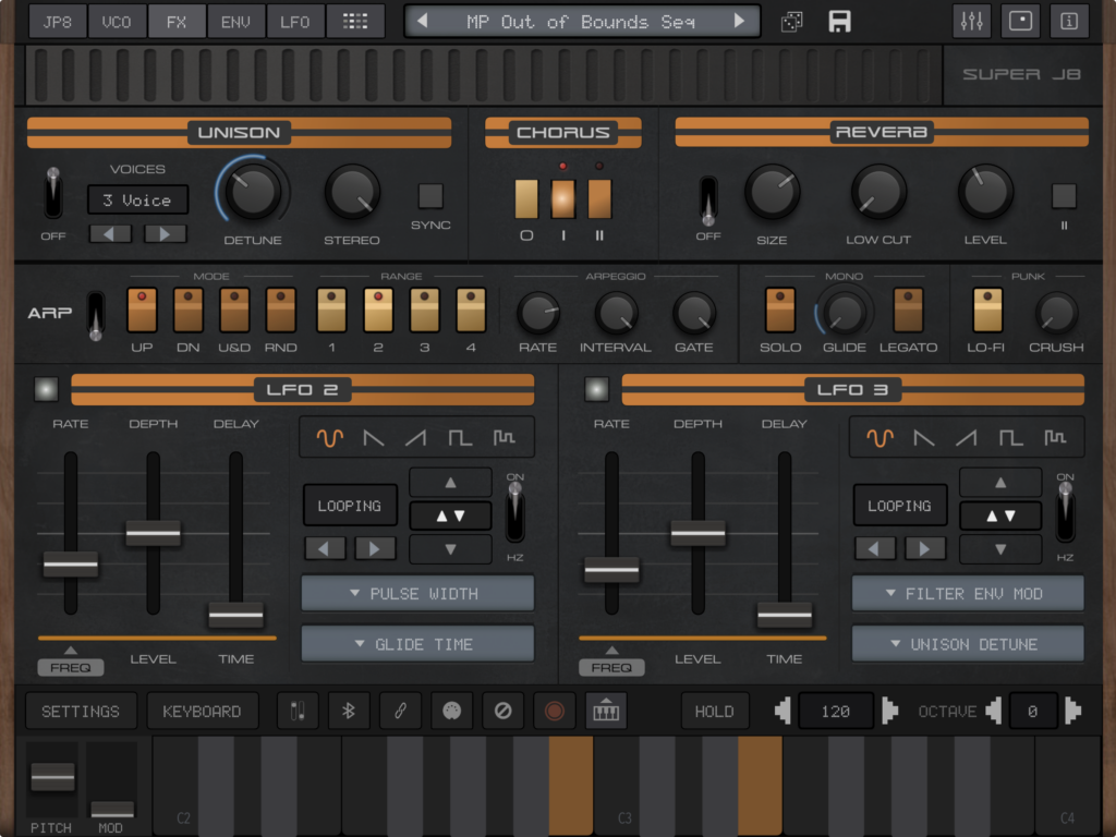 audiokit j8 jupiter synth 